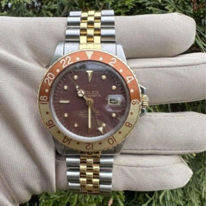 1970-1972 Rolex Vintage GMT-Master “Rootbeer” 40mm 1675 Nipple Dial