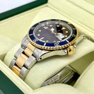 1987 Rolex Submariner 40mm 16803 Two-Tone Blue/Purple Dial