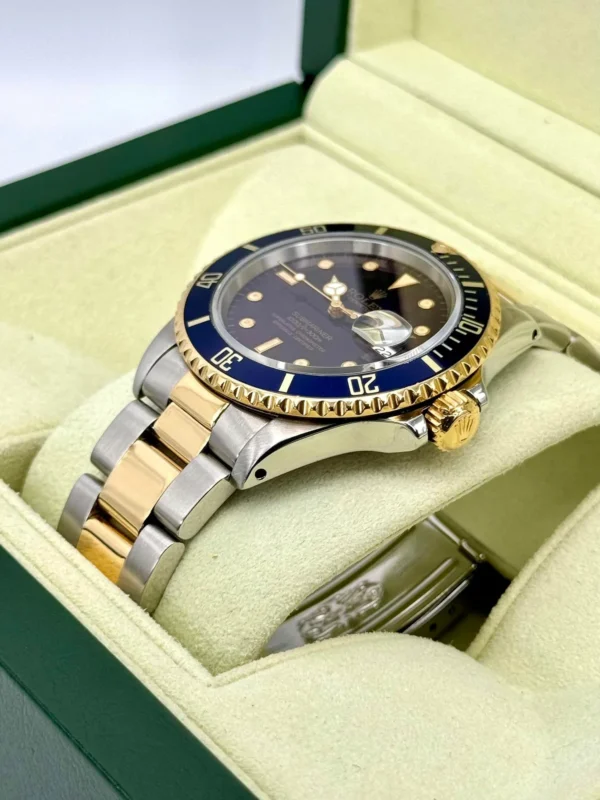 1987 Rolex Submariner 40mm 16803 Two-Tone Blue/Purple Dial