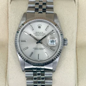 1991 Rolex Datejust 36mm 16234 Stainless Steel Jubilee Silver Dial