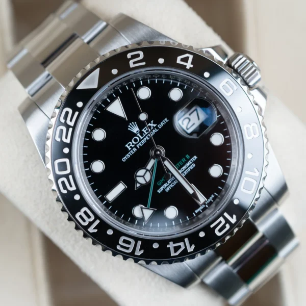2015 Rolex GMT-Master II 40mm 116710LN Stainless Steel Black Dial