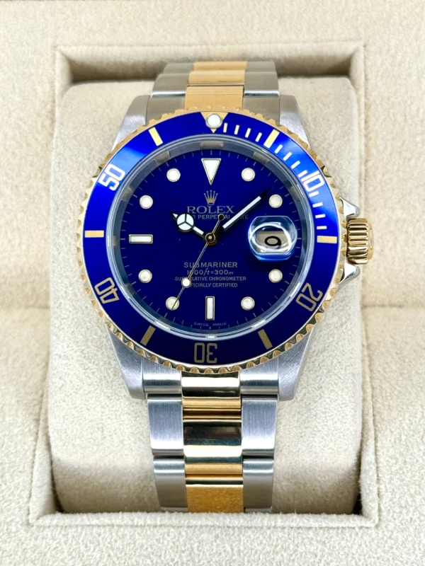 2003 Rolex Submariner “Bluesy” 40mm 16613 Two-Tone Blue Dial
