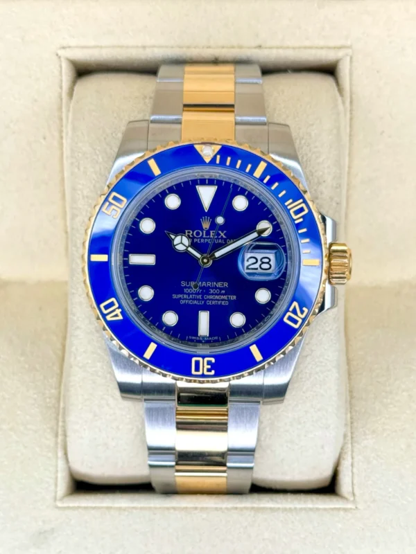 2016 Rolex Submariner “Bluesy” 40mm 116613LB Two-Tone Blue Dial