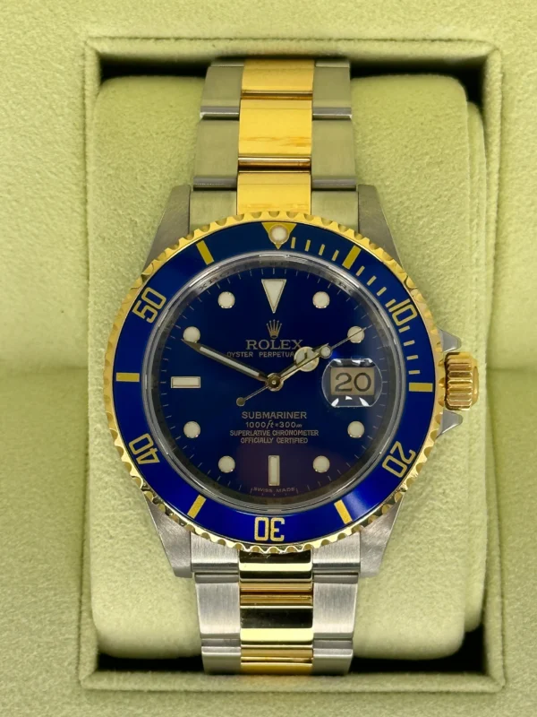 2008 Rolex Submariner “Bluesy” 40mm 16613 Two-Tone Blue Dial