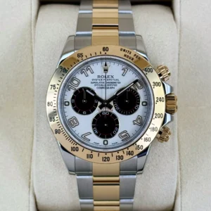 2016 Rolex Daytona 40mm 116523 White Panda Arabic Racing Dial