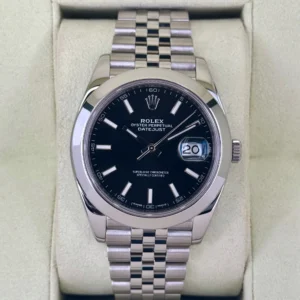 2018 Rolex Datejust 41mm 126300 Jubilee Black Dial