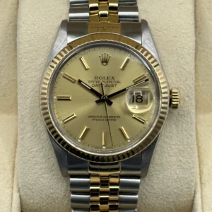 1987 Rolex Datejust 36mm 16013 Champagne Dial