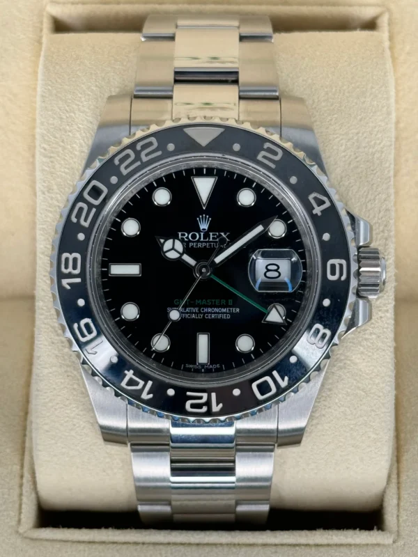 2013 Rolex GMT-Master II 40mm 116710LN Stainless Steel Black Dial