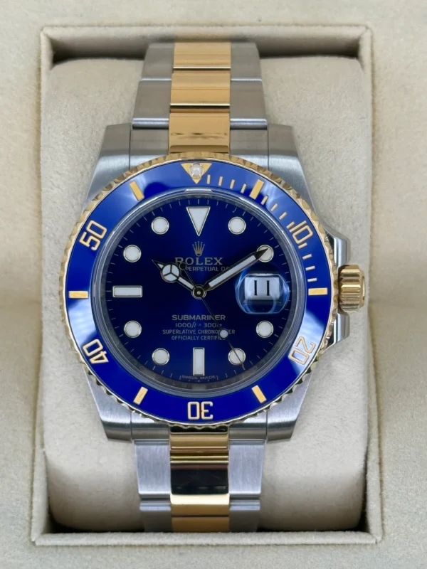 2017 Rolex Submariner “Bluesy” 40mm 116613LB Two-Tone Blue Dial