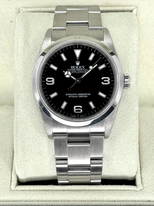 2007 Rolex Explorer 36mm 114270 Stainless Steel Black Dial