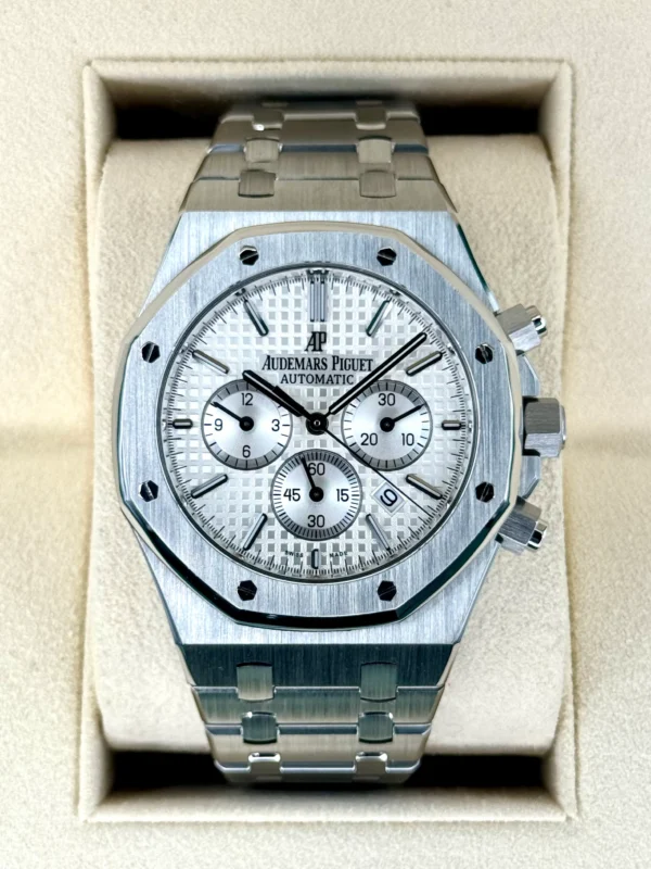 2016 Audemars Piguet Royal Oak Chronograph 41mm 26320ST White Dial