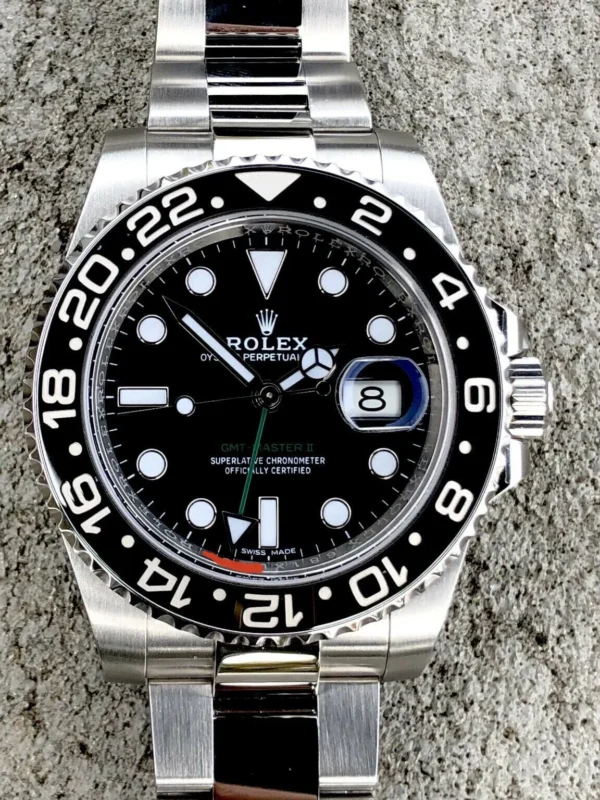 2018 Rolex GMT-Master II 40mm 116710LN Stainless Steel Black Dial