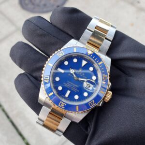 2010 Rolex Submariner “Bluesy” 40mm 116613LB Two-Tone Flat Blue Dial